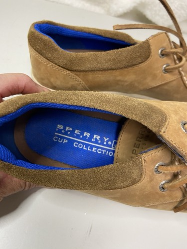 Mocasín Sherry Top Sider Original 2 Ojos Hombre Talla 10M Cuero - Imagen 6 de 9