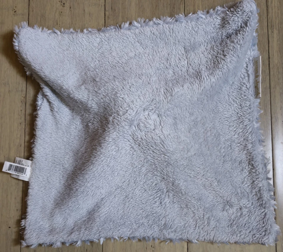 Одеяло защитное Blankets and Beyond Slate Gray Bear Lovey Curl Swirl 14 X 14 дюймов - Изображение 3 из 4