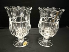 Block Heavy Lead Crystal Flower Vases or Cand...