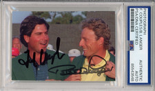 FRED COUPLES & BERNHARD LANGER DUAL SIGNED MASTERS PHOTO PSA DNA COA AUTOGRAPHED