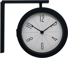 Orologio Da Stazione , Doppio Lato, Hxl: 25 X 28 Cm, a Batteria, Orologio Da Par