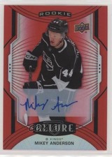 2020-21 Upper Deck Allure Rookie SP Red Rainbow Mikey Anderson #110 Auto a2v