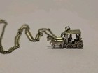 Vintage Sterling Horse Drawn Buggy Pendant — photo 2