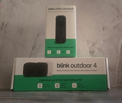 Blink Video Doorbell And Camera Combo Head-to-toe HD view two-year battery 2025 