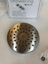 Delta PivotPro Raincan Brushed Nickel Showerhead Single Setting 7 Inch 75104SN