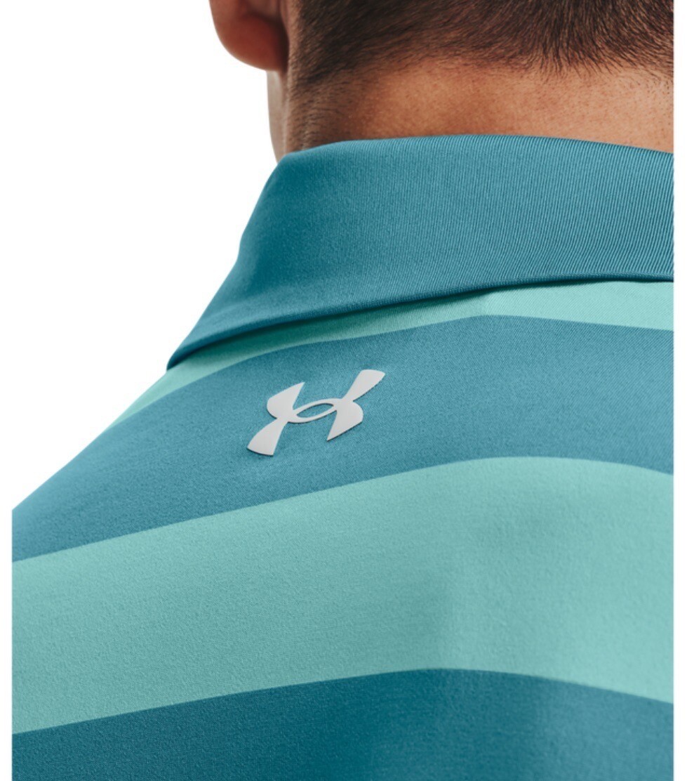 New Men’s Under Armour 1378676-433 UA Men's GOLF Playoff 3.0 Stripe Polo Size S thumbnail 6