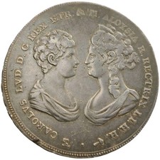 1807 Tuscany Francescone, 10 Paoli, Large Italian States Silver Coin 1Q