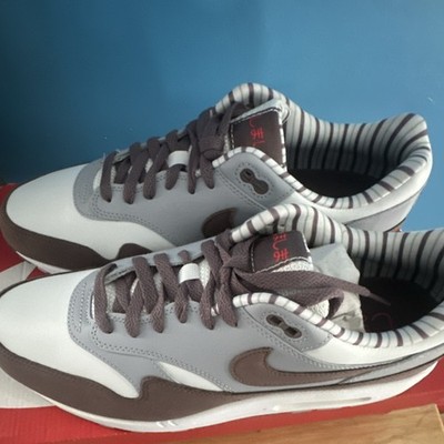 Nike Air Max 1 PRM Shima Shima Summit White Plum Grey FB8916-100 Men's Sneaker 