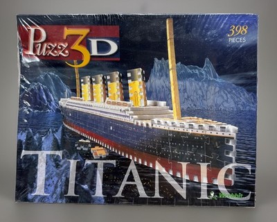 Puzz 3D RMS Titanic Ship Puzzle 398 Foam Pieces Wrebbit 1997 VTG Sealed New