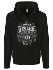 Premium Legend 68th Birthday 1955 Mens Zip Up Hoodie