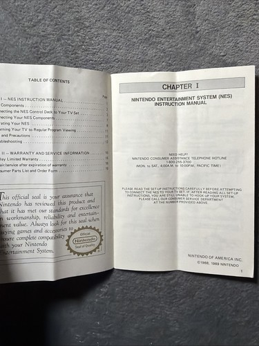 Control Deck - Nintendo NES - Manuel d'utilisation Guide uniquement REV-4 - Photo 7/9