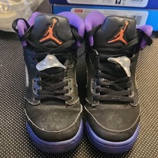 Jordan Air Jordan 5 Retro Black Purple Orange Sneaker 5.5Y 440892-017
