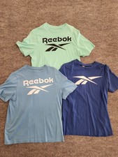 Men s Small Reebok 3 Pack T Shirt Bundle Blue Green Purple Logo
