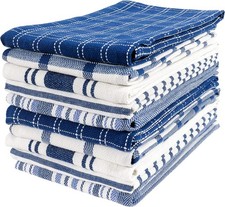 Assorted Flat Kitchen Towels 100 Cotton - 18 x 28 inches Ultra Absorbent...