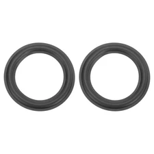 2 Pcs 7 Inch Rubber Speaker Edge Surround Rings 166x114mm(IDxOD), Black