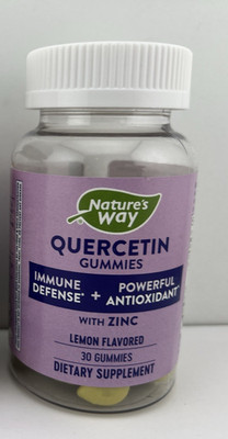 Nature's Way QUERCETIN Gummies, Lemon Flavor, 30 count - Brand NEW!