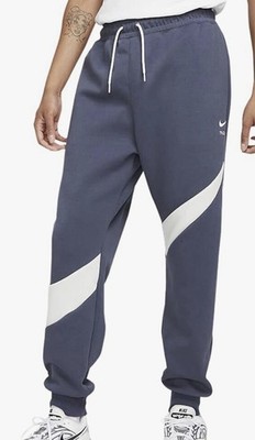Men Nike NSW Big Swoosh Tech Fleece Joggers Thunder Blue White DR9032-437  sz XL