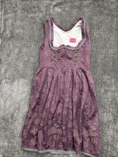 Golden Trachten Floral Dress Women  s Sz 38 Oktoberfest Costume Beer Maid Cottage