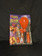 Pumpkin Masters All-in-One Pumpkin Carving Kit 12pc w/ Tools, Book, 3 Stencils
