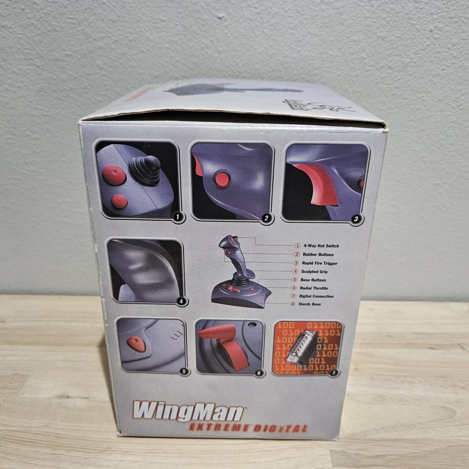 Vintage Logitech Wingman Extreme Digital 3D Joystick In Original Box - Image 3 of 4