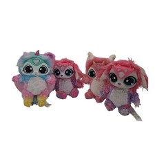 Magic Mixies Interactive Plush Lot 4 Pink Teal Rainbow Lights Sound