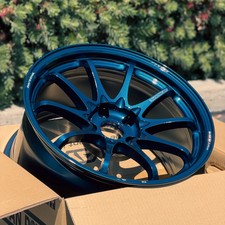 Set Of 4 Volk Racing Ce28n-plus 18x9.5 22 5x114.3 Mag Blue Wheels