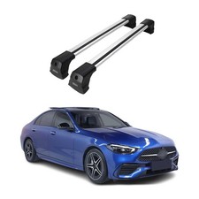 Dachträger Grundtäger für Mercedes C Klasse W206 Limo 2021-2025 75kg Alu Grau 2x