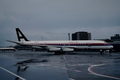 Dia N8974U Douglas DC-8-62H(F) Arrow Air 35mm gerahmt OP-L8-4