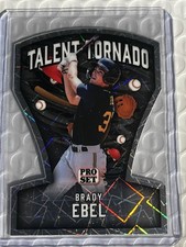 2026 Leaf Priest Metal Brady Ebel Milwaukee Brewers Die-Cut Laser SP RC 1/1