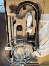 MOEN 7864BLS Sleek Black Stainless Open As Is See Photos