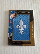 2021-22 Upper Deck Black Diamond Team Logo Jumbos Patch 3/5 MICHEL GOULET