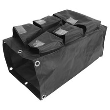  Cleaning Caddy on Wheels Commercial Cart Bag with Detachable Trolley