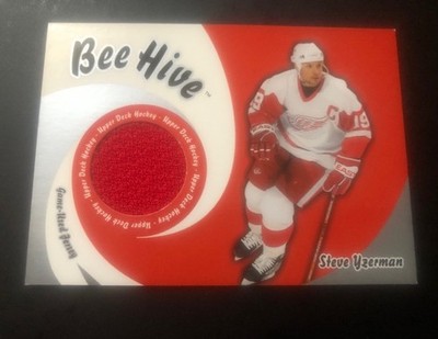 Steve Yzerman 2004 Bee Hive Jersey Card Detroit Red Wings