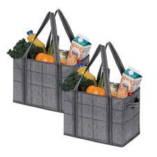 2 Pack 8 Gallon Reusable Grocery Bags Extra Large Shopping Bags for groceries...