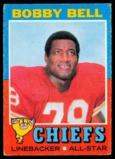 1971 Topps #35 Bobby Bell All-Star Kansas City Chiefs VG