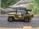 VINTAGE 1970 HOT WHEELS US ARMY GUNSLINGER JEEP WITH GUN CANNON!
