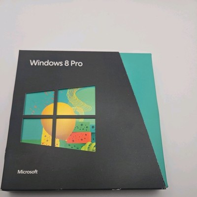 Microsoft Windows 8 Pro Version 32 Bit + 64 Bit DVD English Set W/ KEY 