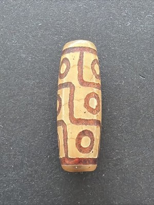 DZI BEAD, Tibet,  Buddha Tian Zhu China Asia Amulett 9 Augen (9)