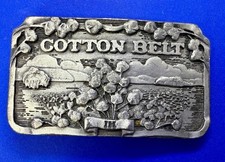 IH International Harvester COTTON BELT Crop Vintage 1975 Bergamot Belt Buckle