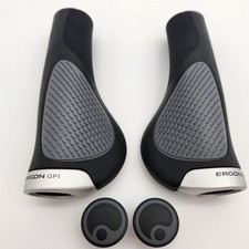 Ergon GP1-L Evo Large Ergonomic Bicycle Handlebar Grips Black/Gray NO PACKAGE