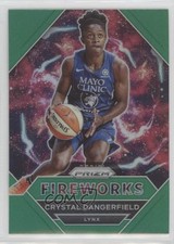 2021 Panini Prizm WNBA Fireworks Green Prizm Crystal Dangerfield #2 0nr3