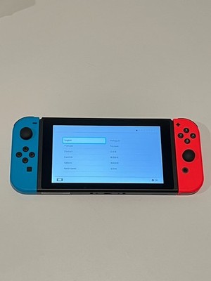 Nintendo Switch Console System OLED Model HEG-001 Red/Blue Joy-Con Controllers