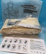 NEW Newborn Baby to Toddler SLING CARRIER Breathable Cream Color 7-30 lbs Unisex