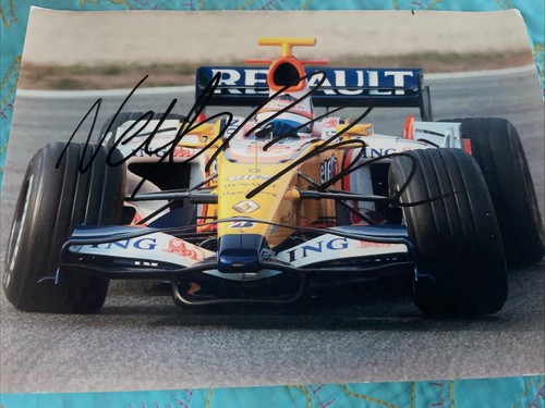 nelson piquet Jn Formula 1 Autograph Photo Uncertified