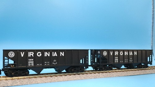Lote de 2 coches Bay Hopper HO Walthers Virginian VGN 23228 y 23332 | Condition: Used