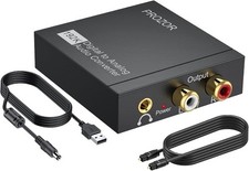Digital to Analog Audio Converter DAC 192KHz Optical Toslink SPDIF to 3.5mm