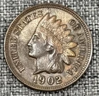 1902 Indian head Cent AU