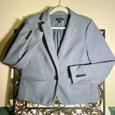 Ann Taylor Soft Linen Pant Suit Wool Jacket