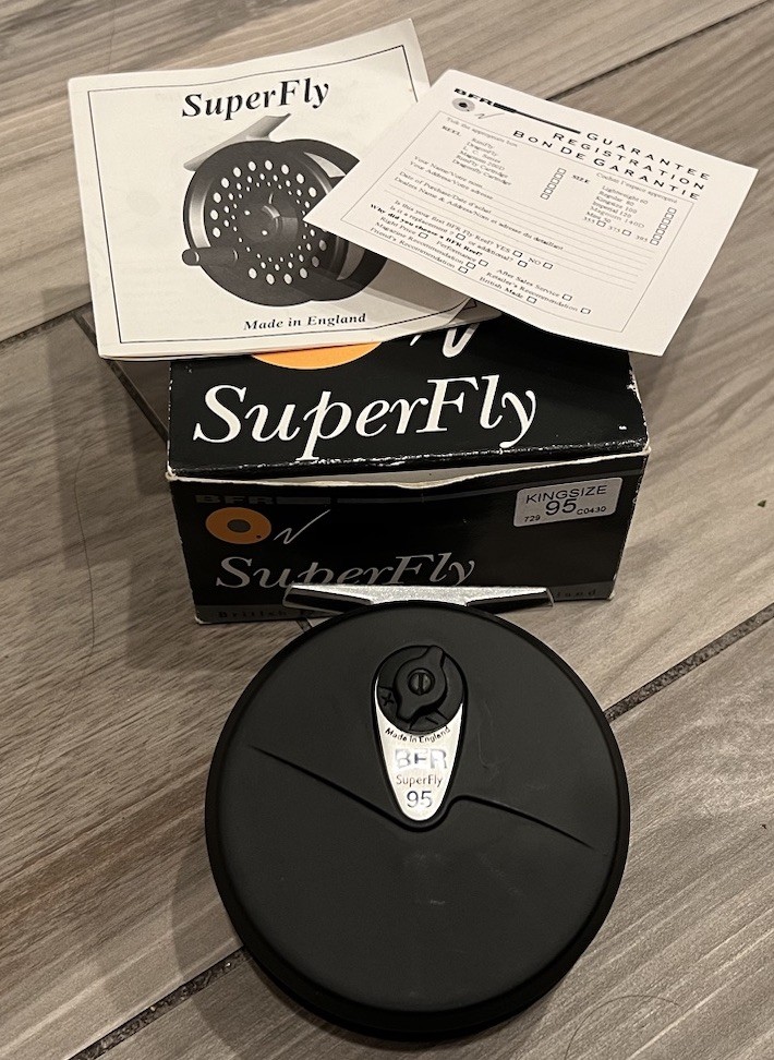 BFR Superfly 95 King Size Fly Fishing Reel w/ Box & Paperwor