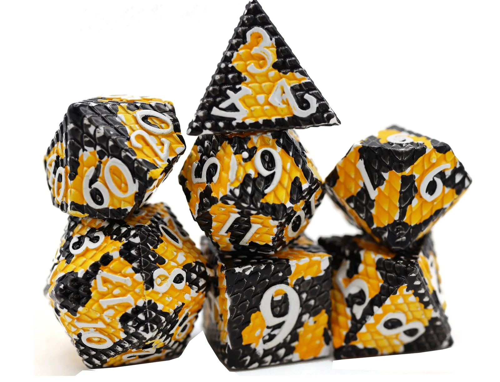 Набор металлических кубиков для RPG Bumblebee Dragon Scale